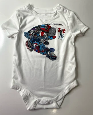 Equipo térmico de pesca Under Armour infantil de una pieza talla 3/6 meses blanco a presión Foto 1 de 4