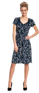 Vive Maria elegantes Kleid Central Park Dress dunkel blau Spitze floral 397972 - Picture 1 of 5