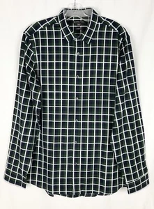 Camisa Michael Kors Verde a Cuadros Calce Clásico Manga Larga Talla L 100% Algodón - Imagen 1 de 5
