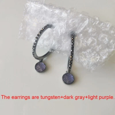 Pendientes de aro ovalados Simply Vera Wang elegantes para mujer fiesta vacaciones joyería Foto 1 de 4