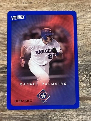 Rafael Palmeiro 2003 Victory Blue /650 Rangers #95 - Image 1 of 2