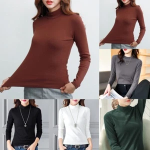 Stay Cozy with Women's Slim Fit Base Layer Shirts Thermal Underwear Tops - Picture 1 of 22