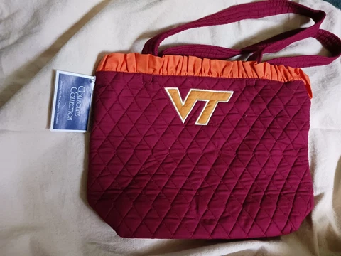 VIRGINIA TECH Tote Purse BAG University NCAA Hokies School & College VA NEW Gift Cover
