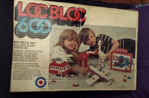 Vintage 1976 ENTEX LOC BLOC 600 Teile BAUSTEIN SET (unvollständig) - Bild 1 von 2