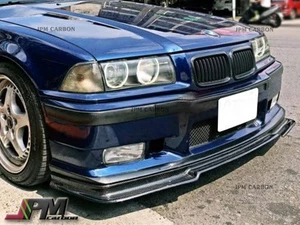 For 1992-1998 BMW E36 M3 ONLY V style CF Carbon Fiber Front Bumper Spoiler Lip - Bild 1 von 4