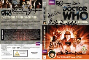 Doctor Who: The The Talons of Weng-Chang DVD Cover Signed by Chris Benjamin + 4 - Picture 1 of 1