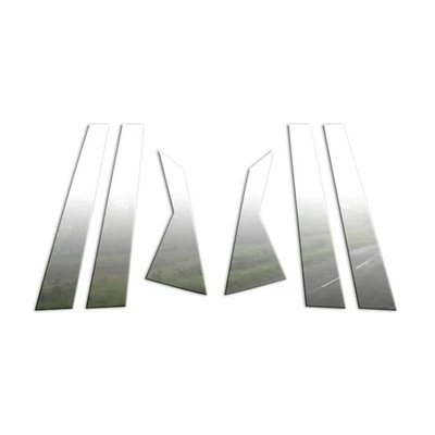 Fundas de poste de pilar cromadas para Hyundai Equus 2012-2019 6 piezas Foto 1 de 4