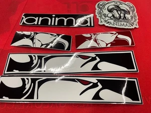 Animal Bicicletas Cuadro Pegatinas BMX x6 Pack Calcomanías Set Pegatinas - Imagen 1 de 2