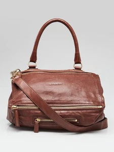 Givenchy Brown Calfskin Leather Medium Pandora Bag - Picture 1 of 12