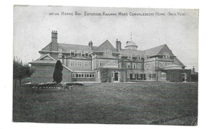 Herne Bay, Exterior, Railway Men's Convalescent Home, Back View, Kent, Postcard. - Picture 1 of 2