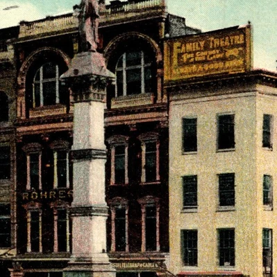 Lancaster, PA Penn Square/1910/Family Theatre/Rohres Liquor/Watt & Shand? -A114 - Image 1 of 3