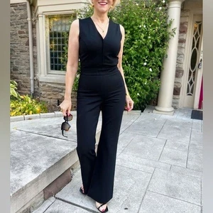 Spanx The Perfect Sleeveless Jumpsuit Black Cropped Length - Bild 1 von 15