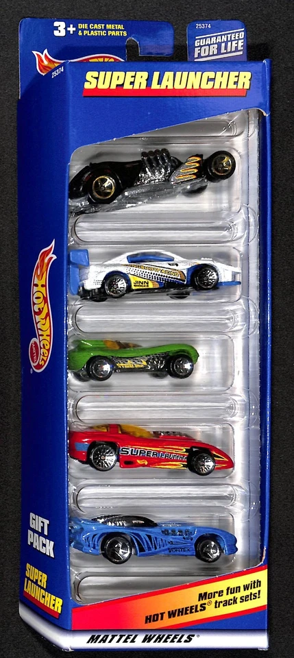 2000 HOT WHEELS SUPER LAUNCHER 5-PACK GIFT SET DIE-CAST CARS #25374 MISB - Image 1 of 1