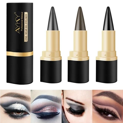 Eye Makeup Black Eyeliner Gel Matte Cream Waterproof Eyeliner Stick Pen ^ - Image 1 of 4