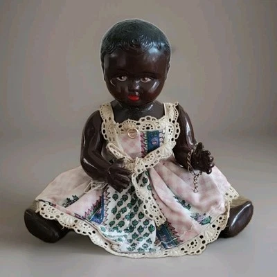 Piccola Bambola Vintage Celluloide Di 20 CM - Immagine 1 di 4