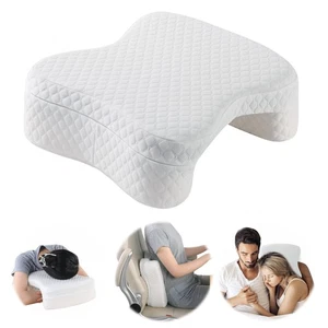 Almohada de abrazo para parejas, almohada lateral de espuma viscoelástica para dormir con orificio para el brazo para... - Imagen 1 de 7