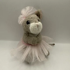 Douglas Tippy Toe Bailarina Ratón Felpa Gris Rosa Tutú Falda Arco Mini 4 Pulgadas - Imagen 1 de 5