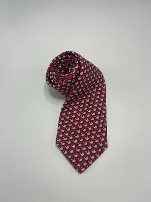 "Corbata Vineyard Vines para hombre seda roja azul ballena 60"" de largo y 3,5"" de ancho" Foto 1 de 3