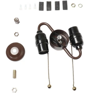 SC01 E26 Light Socket Cluster with Pull Chain Switch and Electrical Wiring Ac... - Picture 1 of 7