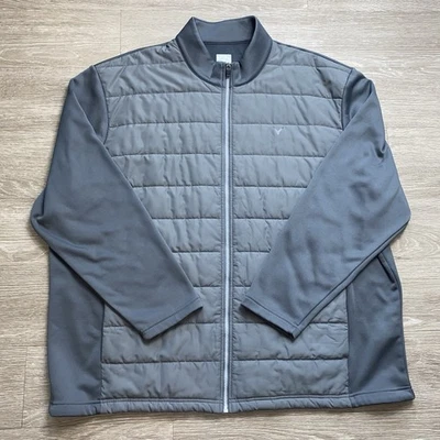 Callaway Quilted Puffer Jacket Men’s 3XL Plus Size Gray Golfing Lightweight READ - Image 1 of 4
