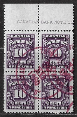 Canada Canceled Stamps — 1935, Fourh Postage Due Issue #J20 NH — Ref. 1891 - Image 1 of 2