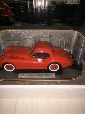 Jaguar XK 120 1949 Signature Models rojo naranja 1:18 Foto 1 de 4