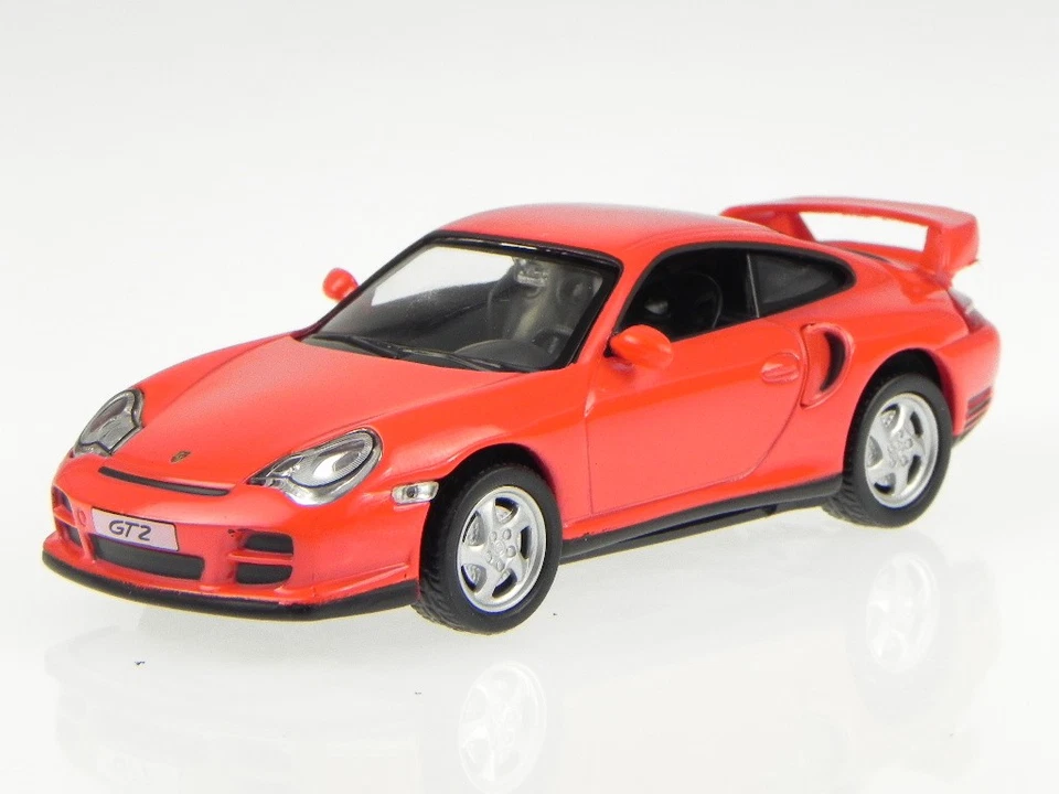 保时捷 911 996 GT2 2000 红色压铸模型车 671009 KDW 1/43 — 第 1/4 张图片