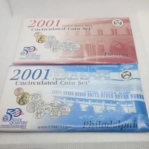2001 United States Mint Uncirculated Coin Set-2 Complete sets C-468 - Picture 1 of 3