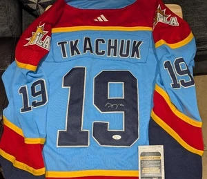 Matthew Tkachuk SIGNED FLORIDA PANTHERS JERSEY JSA COA - Picture 1 of 5