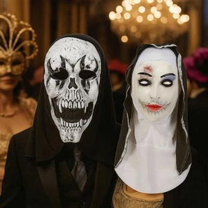 Unisex Halloween Skull Headwear Universal Halloween Latex Mask Costume Party - Picture 1 of 14