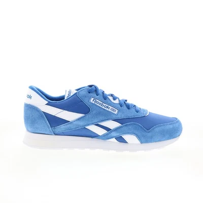 Reebok Classic Nylon Mens Blue Suede Lace Up Lifestyle Sneakers Shoes 11 - Image 1 of 4
