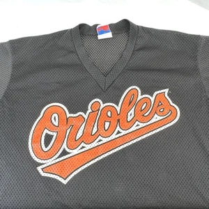 Vtg Baltimore Orioles Jersey Mens XL Majestic Batting Practice Pullover Mesh MLB - Picture 1 of 7