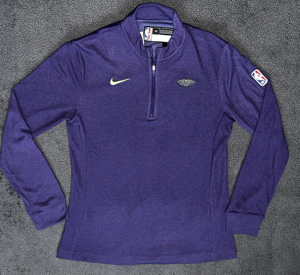 Nike NBA New Orleans Pelicans City Edition Long Sleeve Quarter Zip Size M - Image 1 of 4