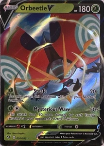 Juego de cartas coleccionables Pokémon Orbeetle V 020/185 SWSH04: voltaje vívido ultra raro - Imagen 1 de 1