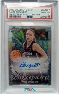Paige Bueckers auto 2023-24 Bowman Best Masterpieces 74/75 PSA 10 Authenticated - Picture 1 of 7