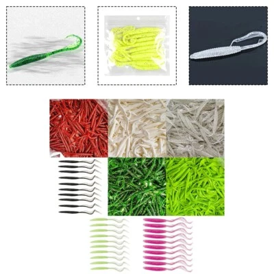 Weiche rote Würmer zum Angeln 100 Stück realistische Köder für alle Angler - Bild 1 von 4