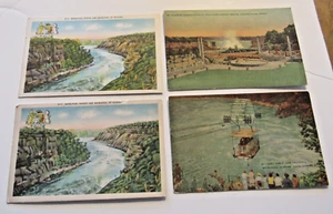 Lote de 4 postales vintage NIAGARA FALLS teleférico aéreo cruce Whirlpool Canadá - Imagen 1 de 6