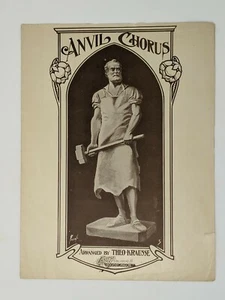 VINTAGE "ANVIL CHORUS" SHEET MUSIC PIANO SOLO ARR. THEO. KRAUSE - Picture 1 of 3