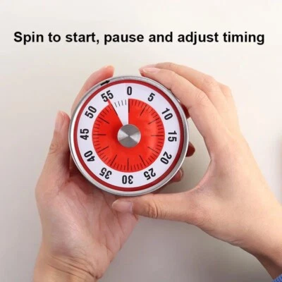 Mechanical Kitchen Timer 60min Countdown Cooking - Image 1 of 4