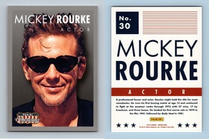 Mickey Rourke #30 Americana 2015 Panini Trading Card
