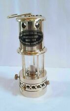 9"Nautical Miner Oil Lamp Ship Maritime Lantern Antique Solid Brass Lamp Working