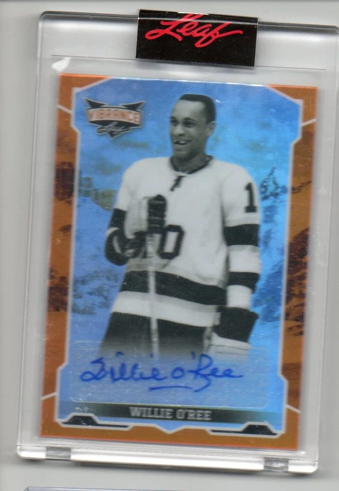 WILLIE O'REE auto /9 AUTOGRAPH card  2022 VIBRANCE  ORANGE BOSTON BRUINS - Image 1 of 1