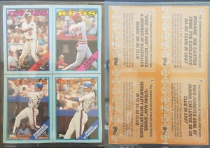 1981 - 1993 Topps Wax Box Bottom Cards Panel Cut Jumbo Master Photo * You PICK *