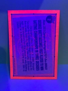 Tarjeta de béisbol George Brett 1991 Topps brillante UV SP - Imagen 1 de 2