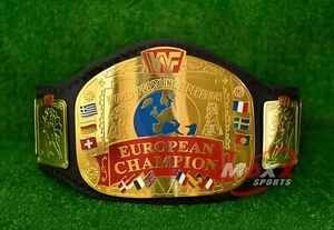 NEW EUROPEAN CHAMPIONSHIP TITLE BELT WRESTLING BELT JEFF HARDYS REPLICA BELT 2MM - Picture 1 of 4