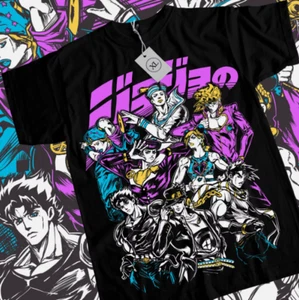 Jojo's Bizarre Adventure T-shirt Anime Manga Graphic Design Shirt Tee All Size - Picture 1 of 3