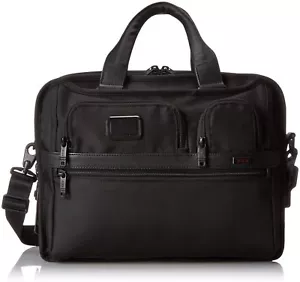 Tumi Black Alpha 2 FXT T-Pass erweiterbare Laptop-Aktentasche # 26145D2 NEU - Bild 1 von 6
