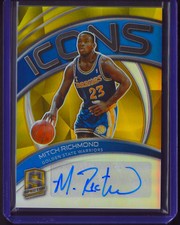 2020-21 Spectra Mitch Richmond Icons Auto Gold #/10