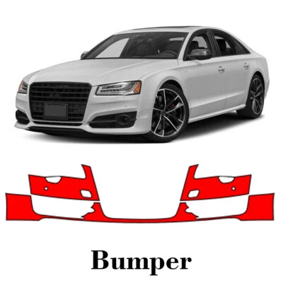 Película de protección de pintura PPF precortada para parachoques delantero para Audi S8 2015-2018 Foto 1 de 4