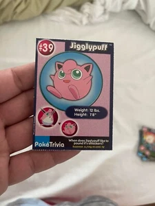 Jigglypuff 1999 Original 151  Pokemon Burger King PokeTrivia Trading Card #39 - Picture 1 of 2